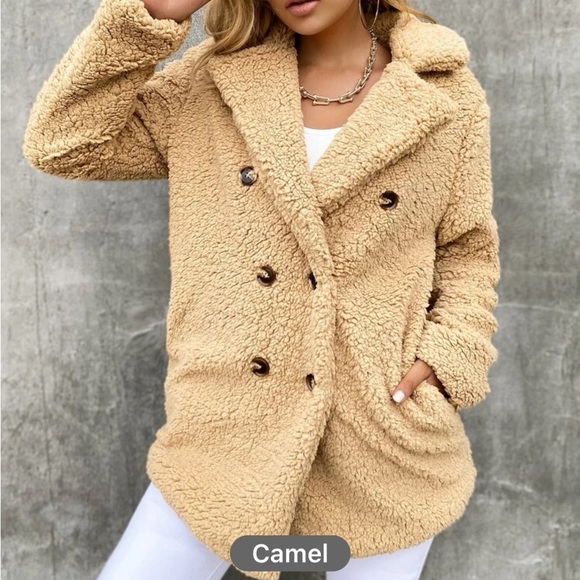 New double button Teddy jacket - Picture 3 of 7